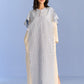 3D CUTWORK PANEL DRESS