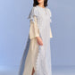 3D CUTWORK PANEL DRESS