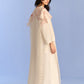3D CUTWORK PANEL DRESS