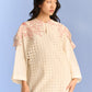 3D CUTWORK PANEL DRESS