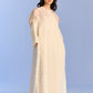 3D CUTWORK PANEL DRESS