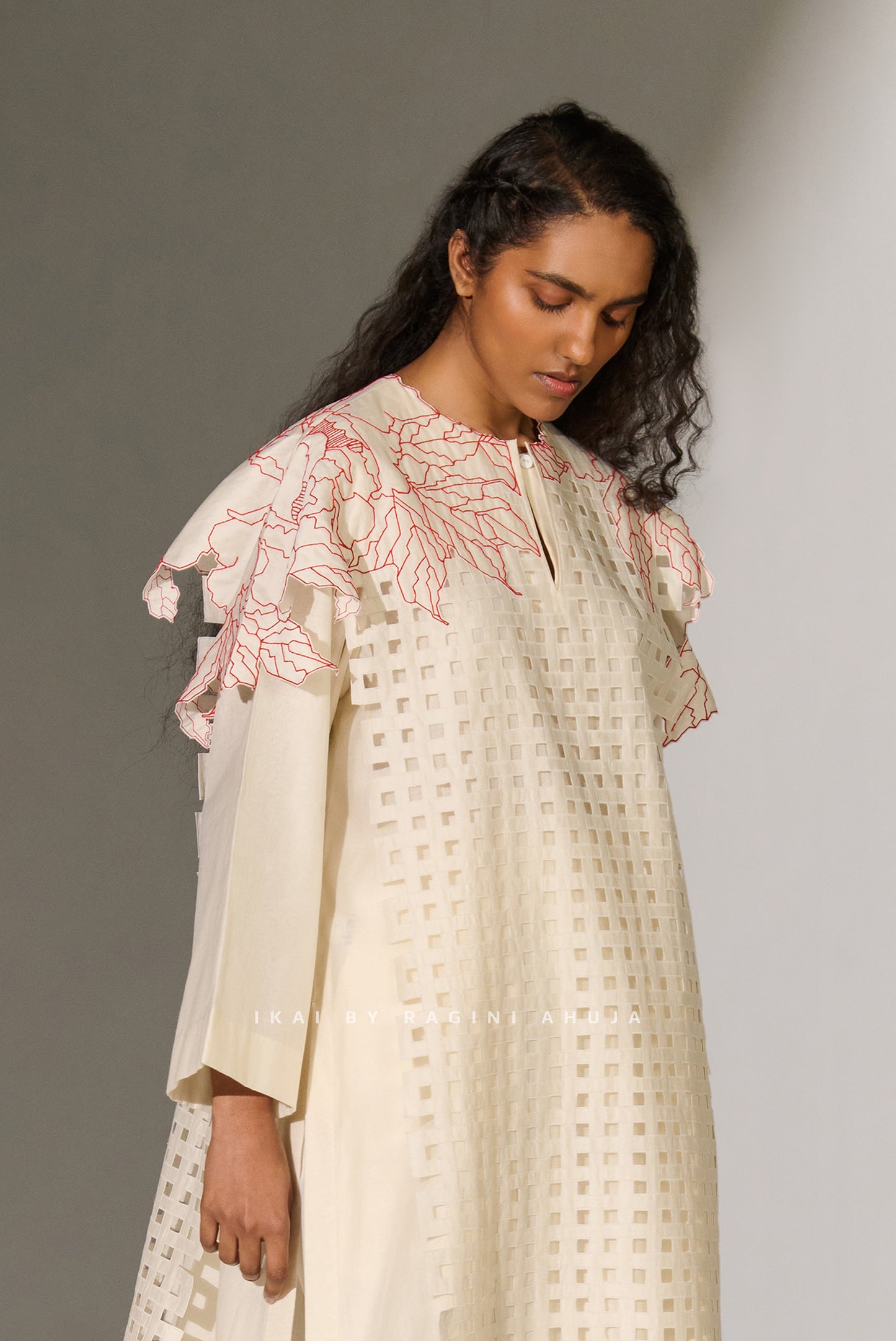 3D FLORAL CUTWORK PANEL KAMEEZ