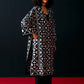 BLACK ALL-OVER FLORAL THREAD JACKET