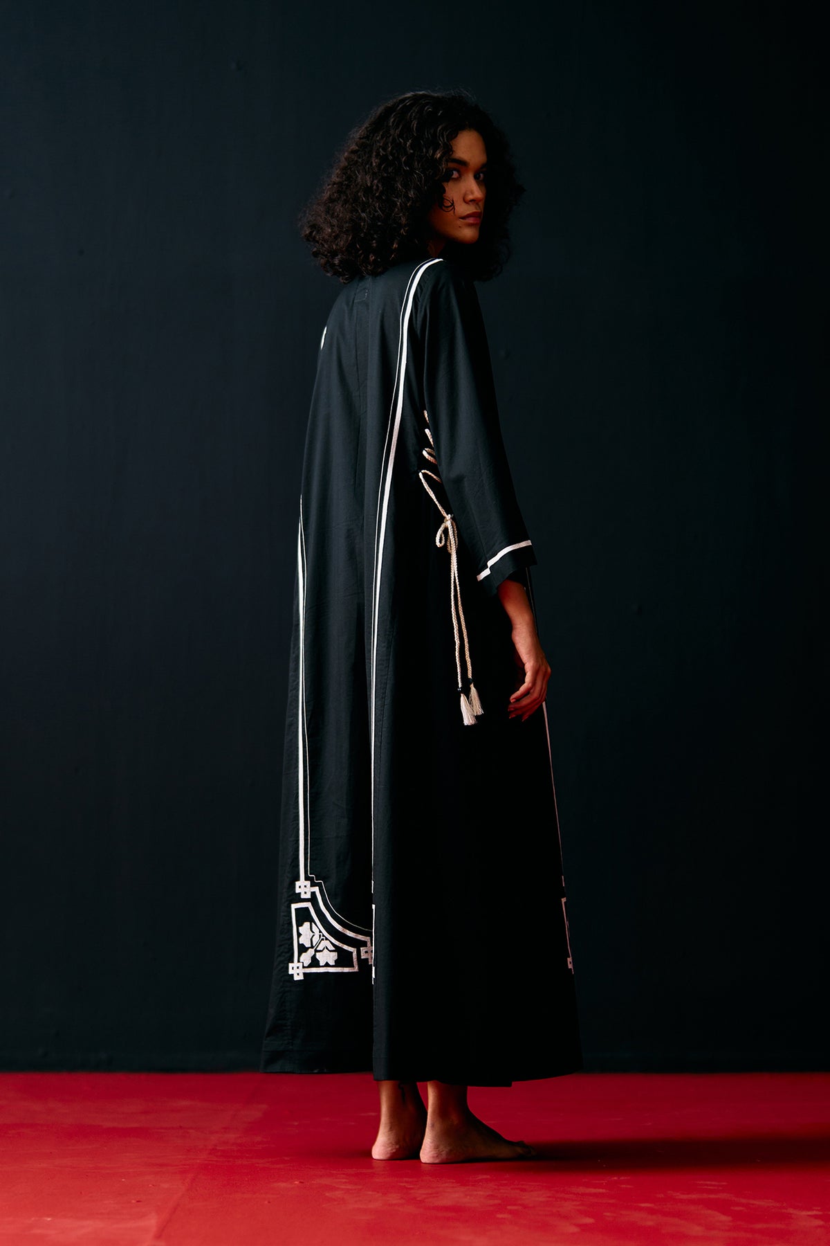 BLACK A-LINE DRESS