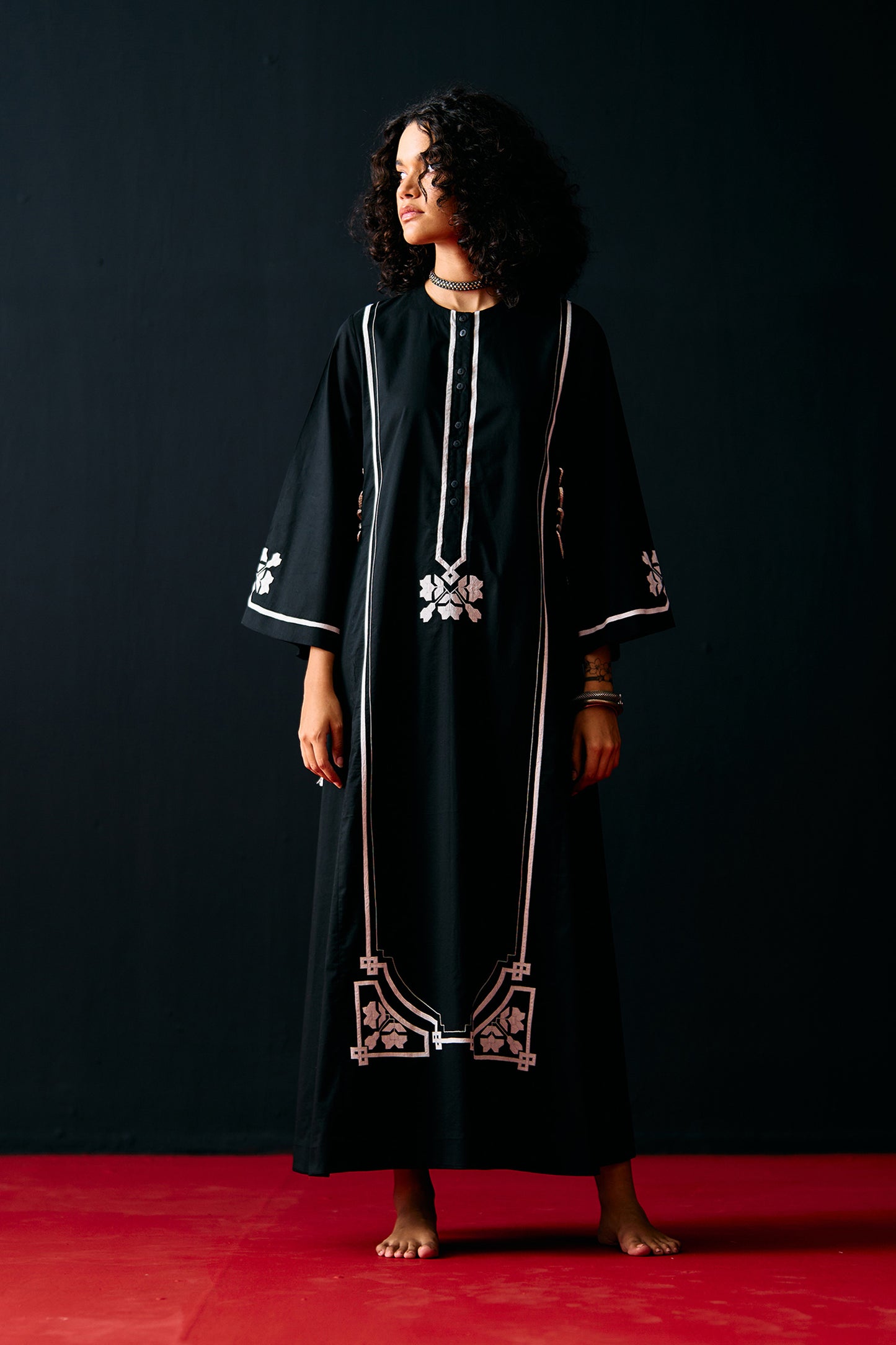 BLACK A-LINE DRESS