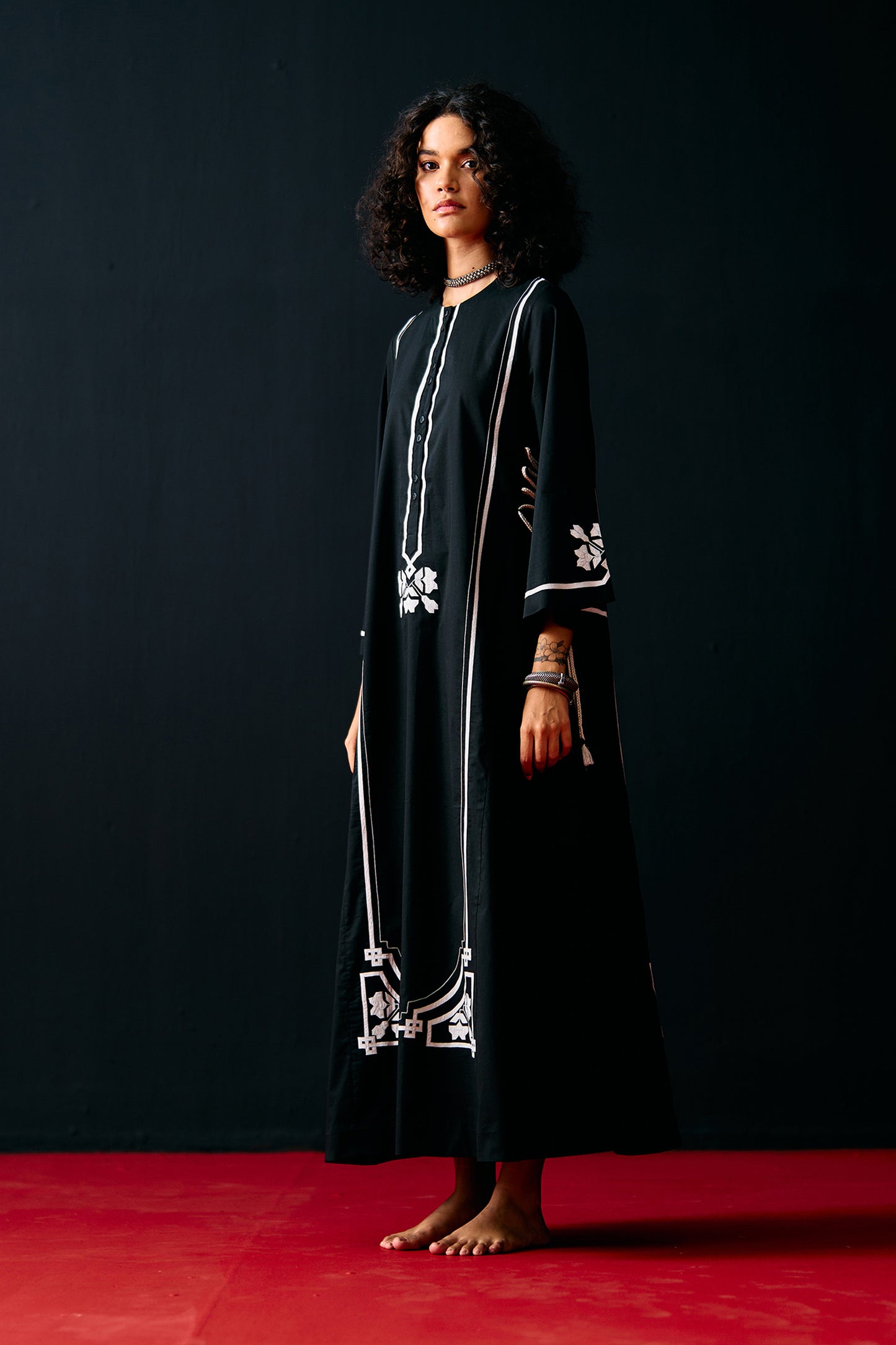 BLACK A-LINE DRESS