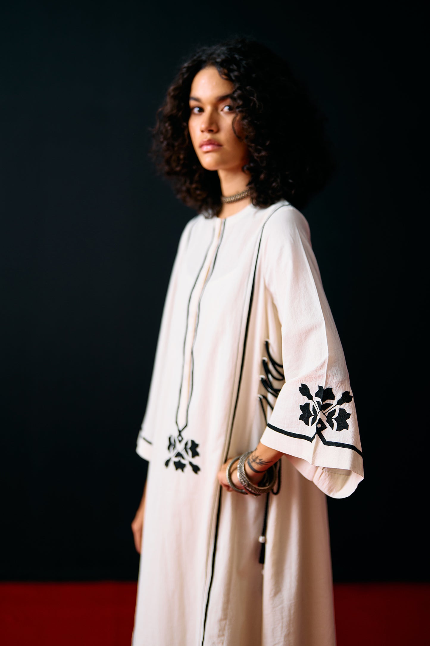 IVORY A-LINE DRESS
