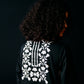 BLACK FLORAL A-LINE DRESS