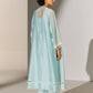 CUTWORK A-LINE KAMEEZ SKY