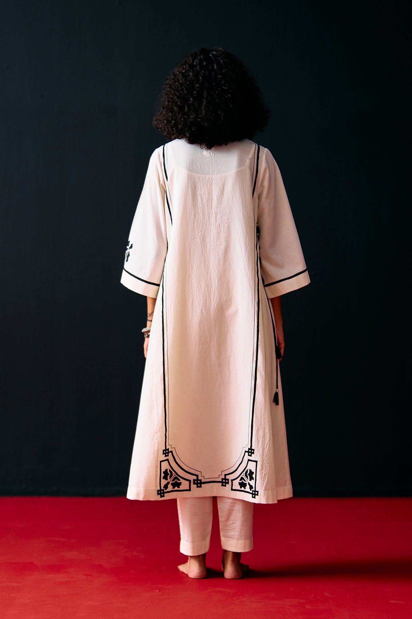 IVORY A-LINE KAMEEZ