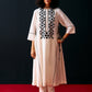 IVORY FLORAL A-LINE KAMEEZ