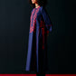 NAVY FLORAL A-LINE KAMEEZ