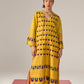 APPLIQUE' AND OUTLINE LONG DRESS