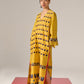APPLIQUE' AND OUTLINE LONG DRESS