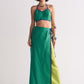 COLOUR BLOCKED WRAP SKIRT