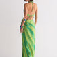 DIAGONAL DYED WRAP SKIRT