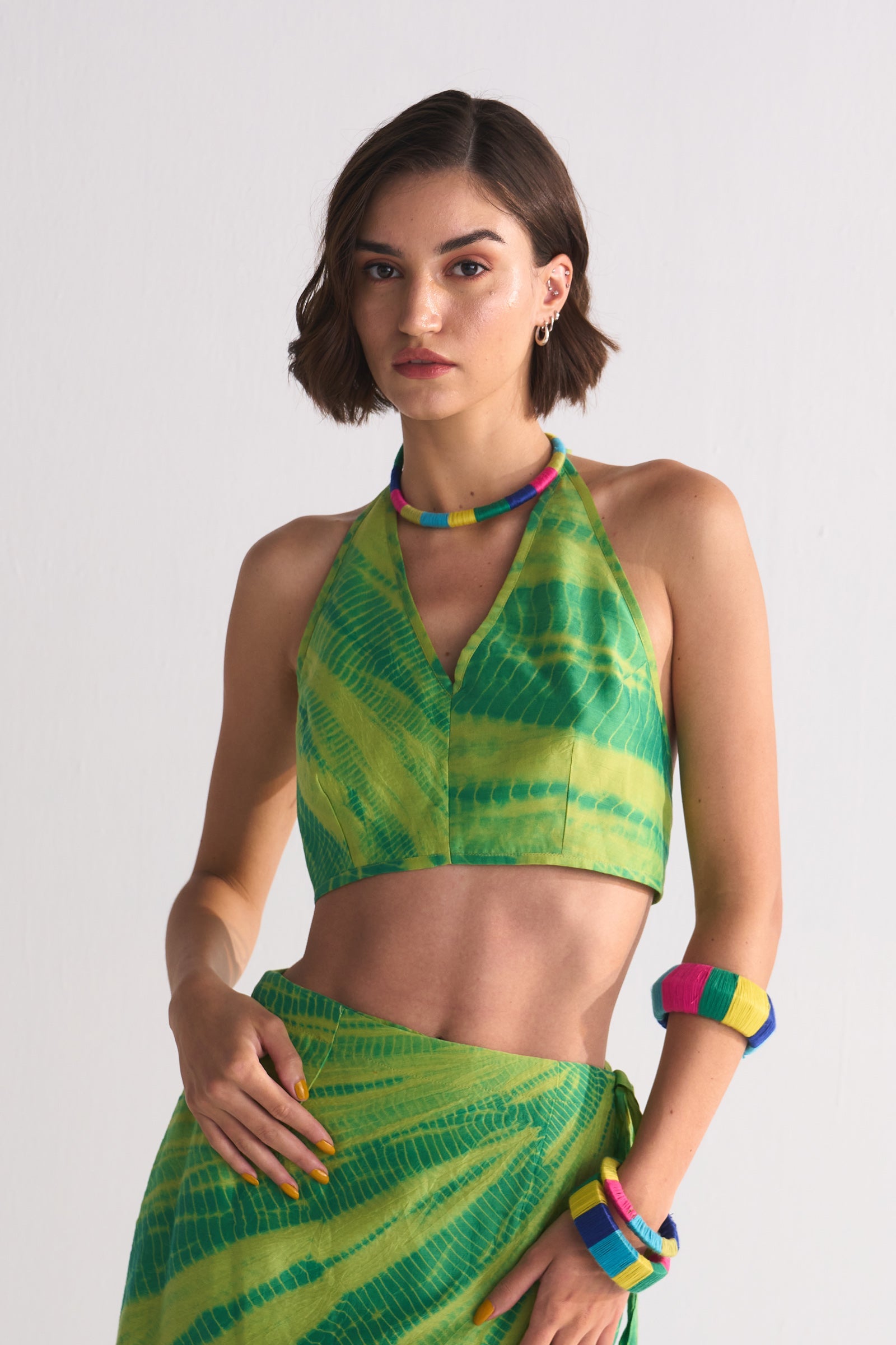 DIAGONAL DYED BRALET