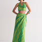 DIAGONAL DYED WRAP SKIRT