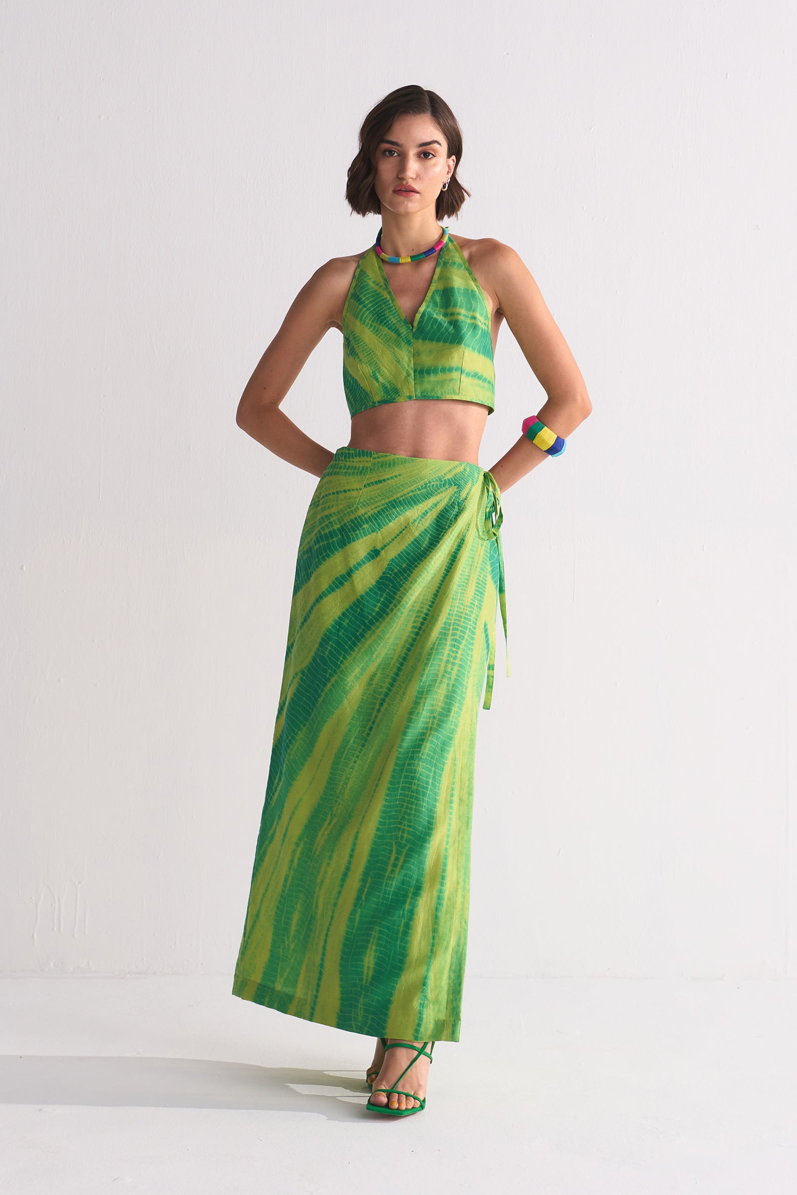 DIAGONAL DYED BRALET