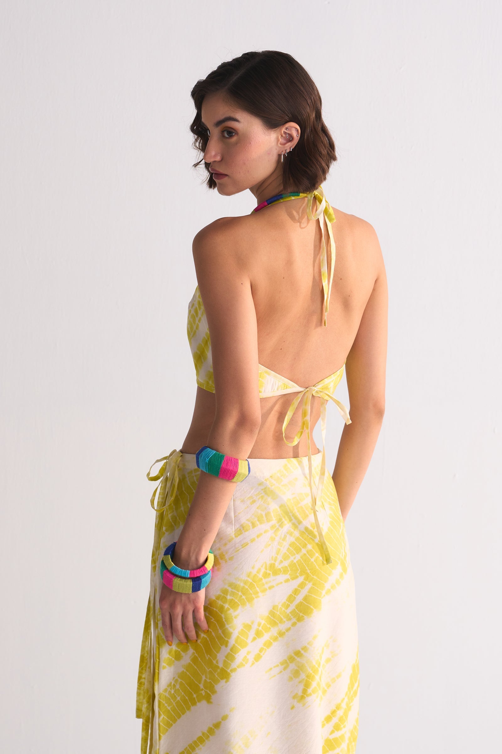 DIAGONAL DYED BRALET