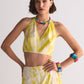DIAGONAL DYED WRAP SKIRT