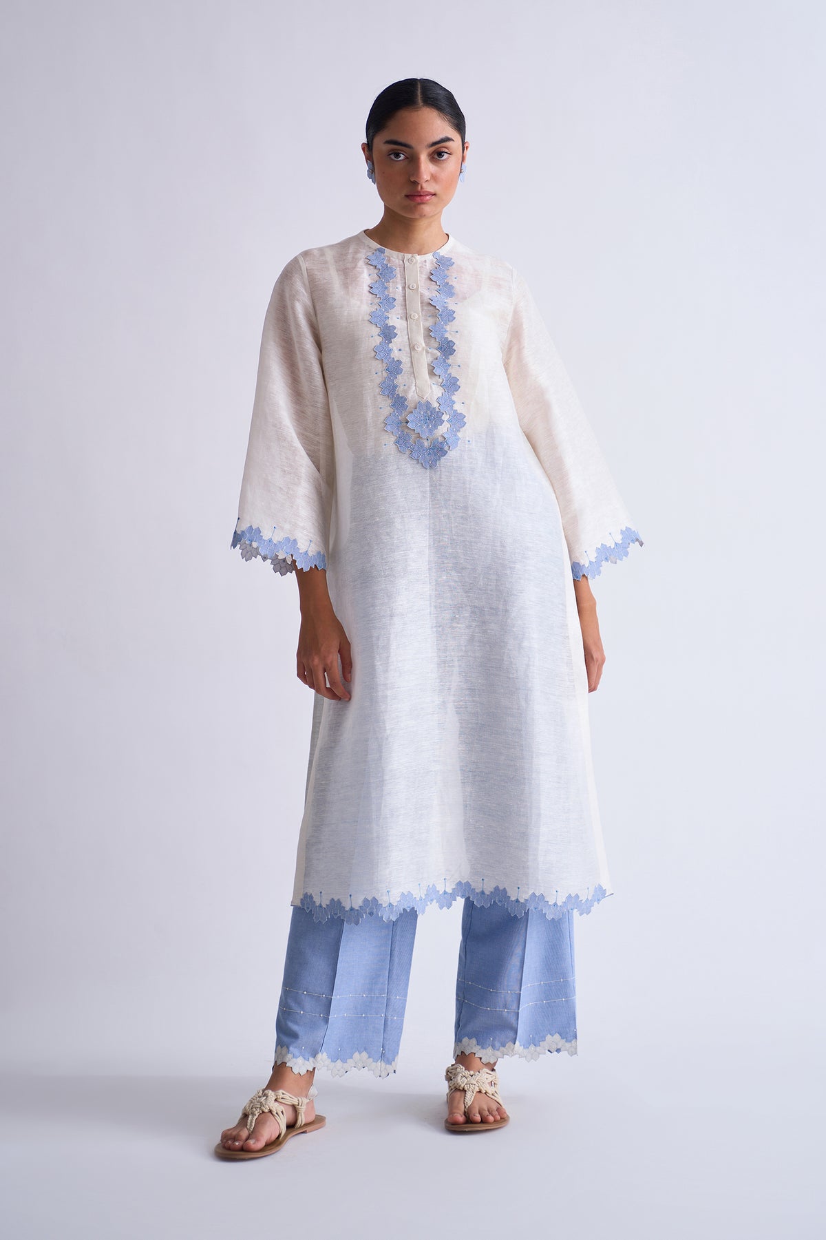 LINEN MILD ALINE KAMEEZ