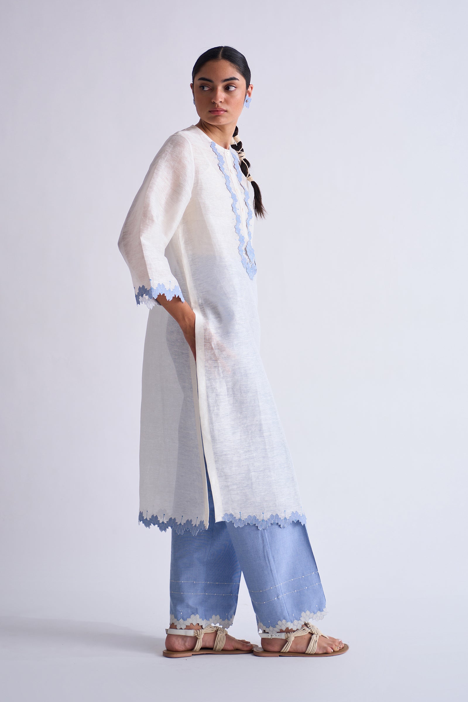 LINEN MILD ALINE KAMEEZ