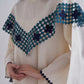 CAPE CUTWORK DRESS