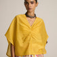 CROP RUSHED BLOUSE