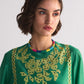 FLORAL SCALLOP APPLIQUE' KAMEEZ