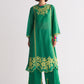 FLORAL SCALLOP APPLIQUE' KAMEEZ