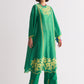 FLORAL SCALLOP APPLIQUE' KAMEEZ
