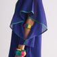 REVERSE COLLAR APPLIQUE' DRESS