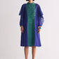 REVERSE COLLAR APPLIQUE' DRESS