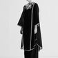 FLORAL NECK APPLIQUE' AND CUTWORK KAMEEZ