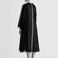 CIRCULAR DRESS WITH APPLIQUE' AND CUTWORK