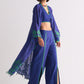 GEOMETRIC FLORAL APPLIQUE' AND CUTWORK JACKET