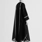 CIRCULAR MAXI DRESS WITH APPLIQUE' AND CUTWORK