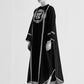 CIRCULAR MAXI DRESS WITH APPLIQUE' AND CUTWORK