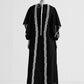 CIRCULAR MAXI DRESS WITH APPLIQUE' AND CUTWORK