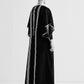 CIRCULAR MAXI DRESS WITH APPLIQUE' AND CUTWORK