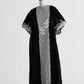 CIRCULAR MAXI DRESS WITH APPLIQUE' AND CUTWORK