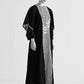 CIRCULAR MAXI DRESS WITH APPLIQUE' AND CUTWORK