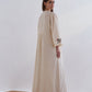 CENTER SLASH GATHER DRESS