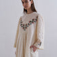 CENTER SLASH GATHER DRESS