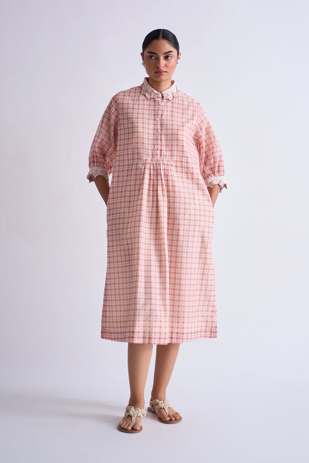 CENTER SLASH DRESS