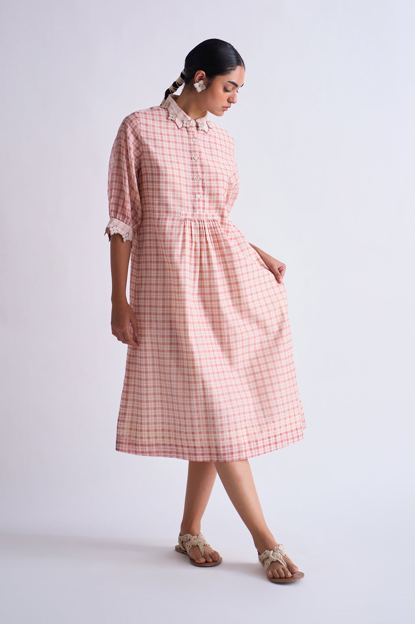 CENTER SLASH DRESS