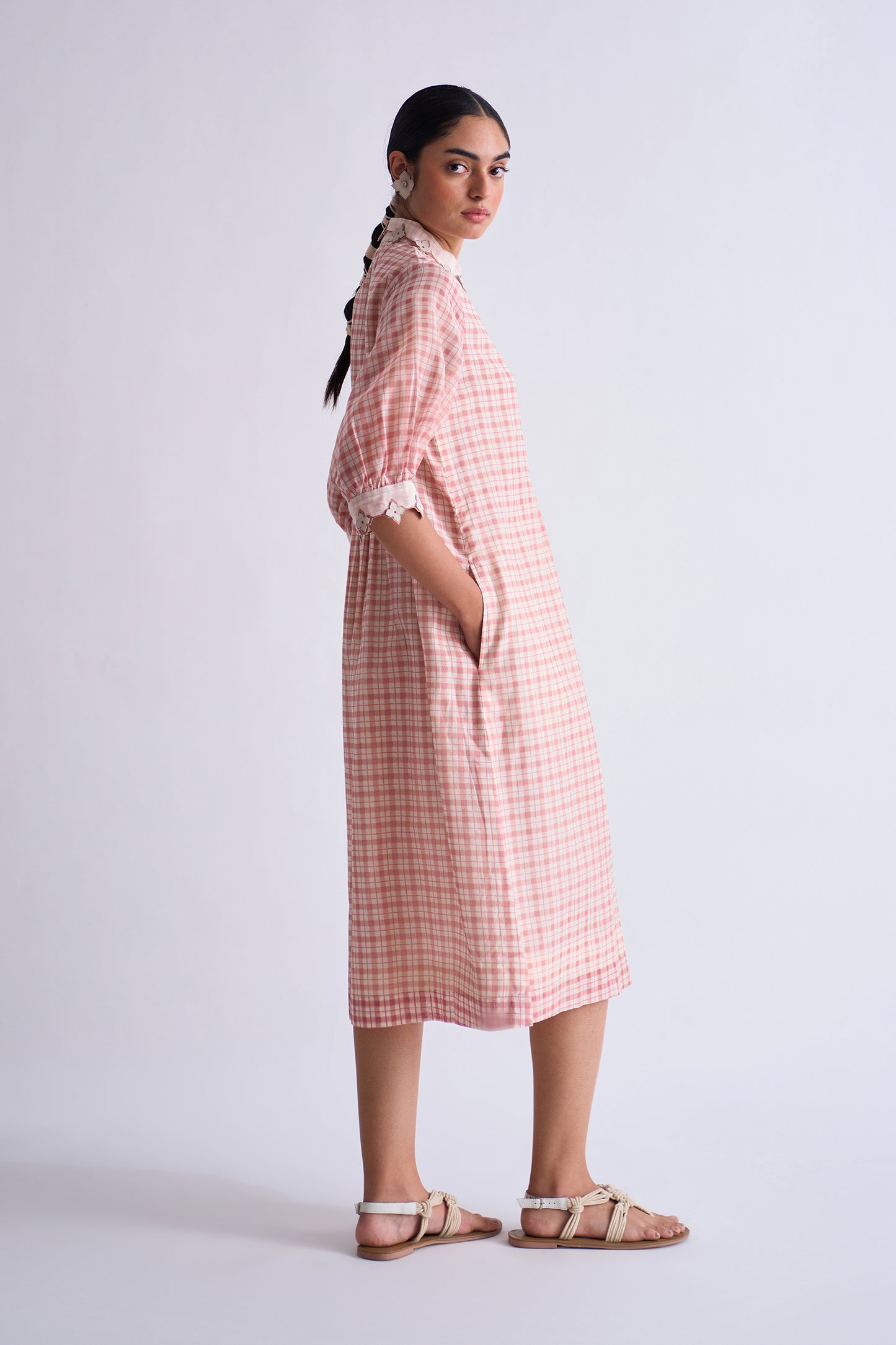 CENTER SLASH DRESS