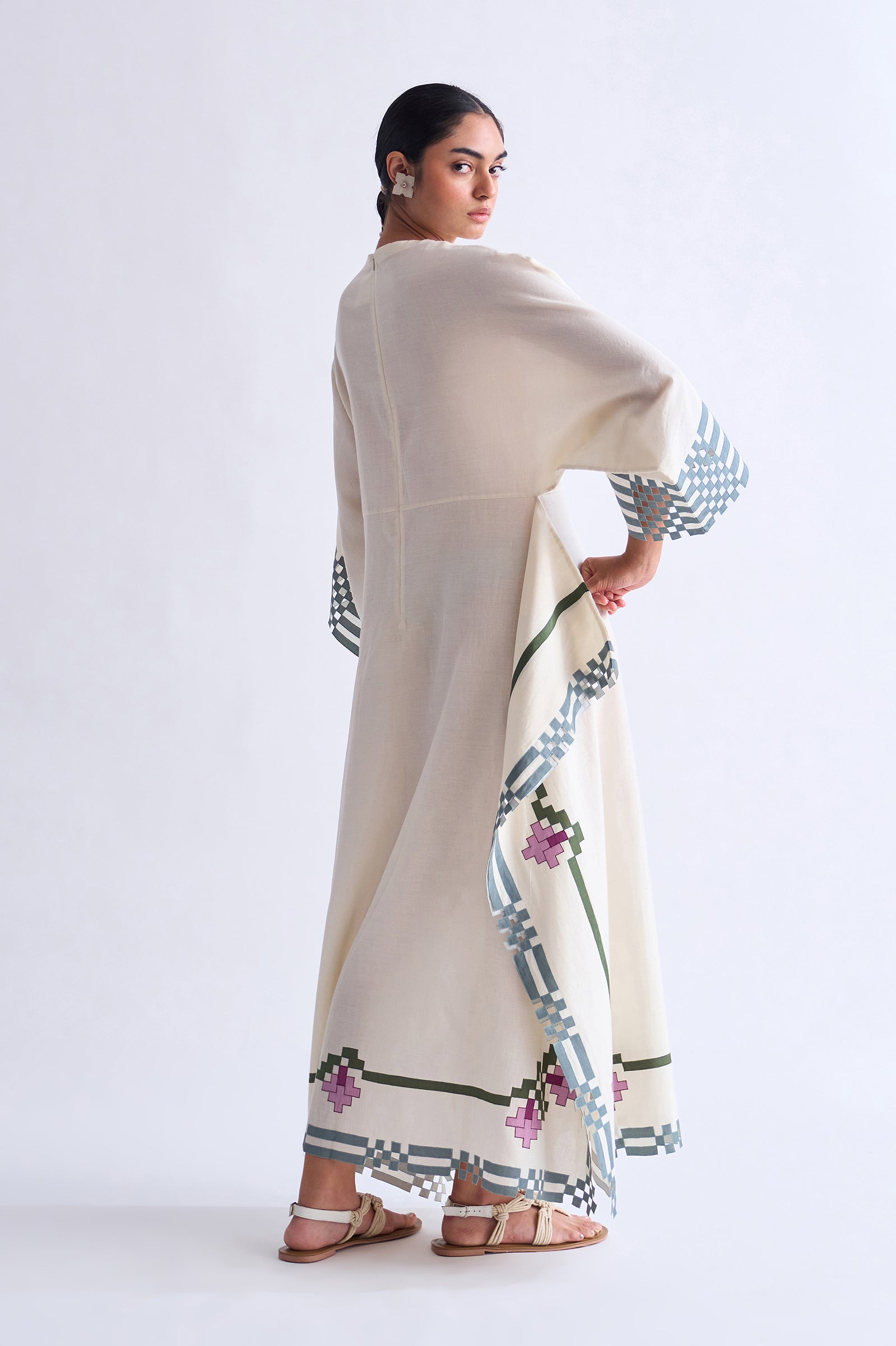DRAPED PANEL DRESS