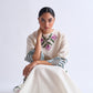 DRAPED PANEL DRESS